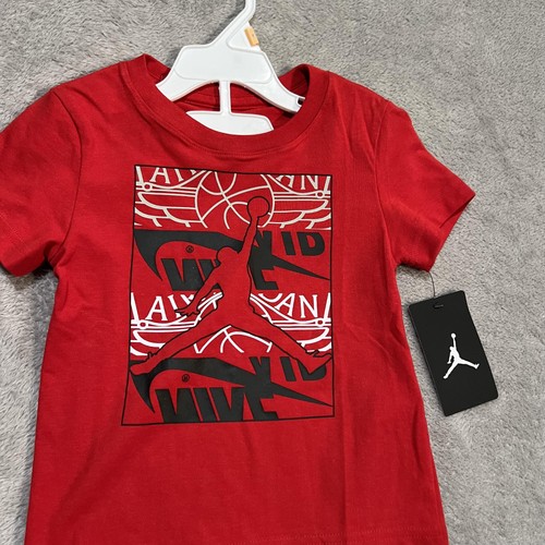 Camiseta Jordan Niños Pequeños 3T Roja Jumpman Gráfica Nike Air Baloncesto - Imagen 2 de 4