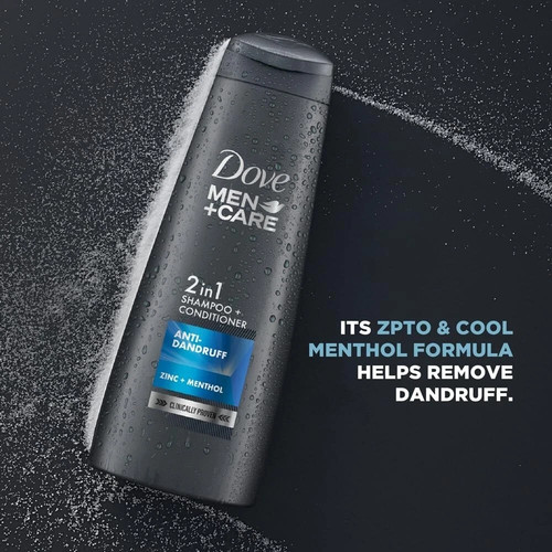 Dove Men+Care Anti Dandruff 2in1 Shampoo+Conditioner, 180 ml - Picture 2 of 6