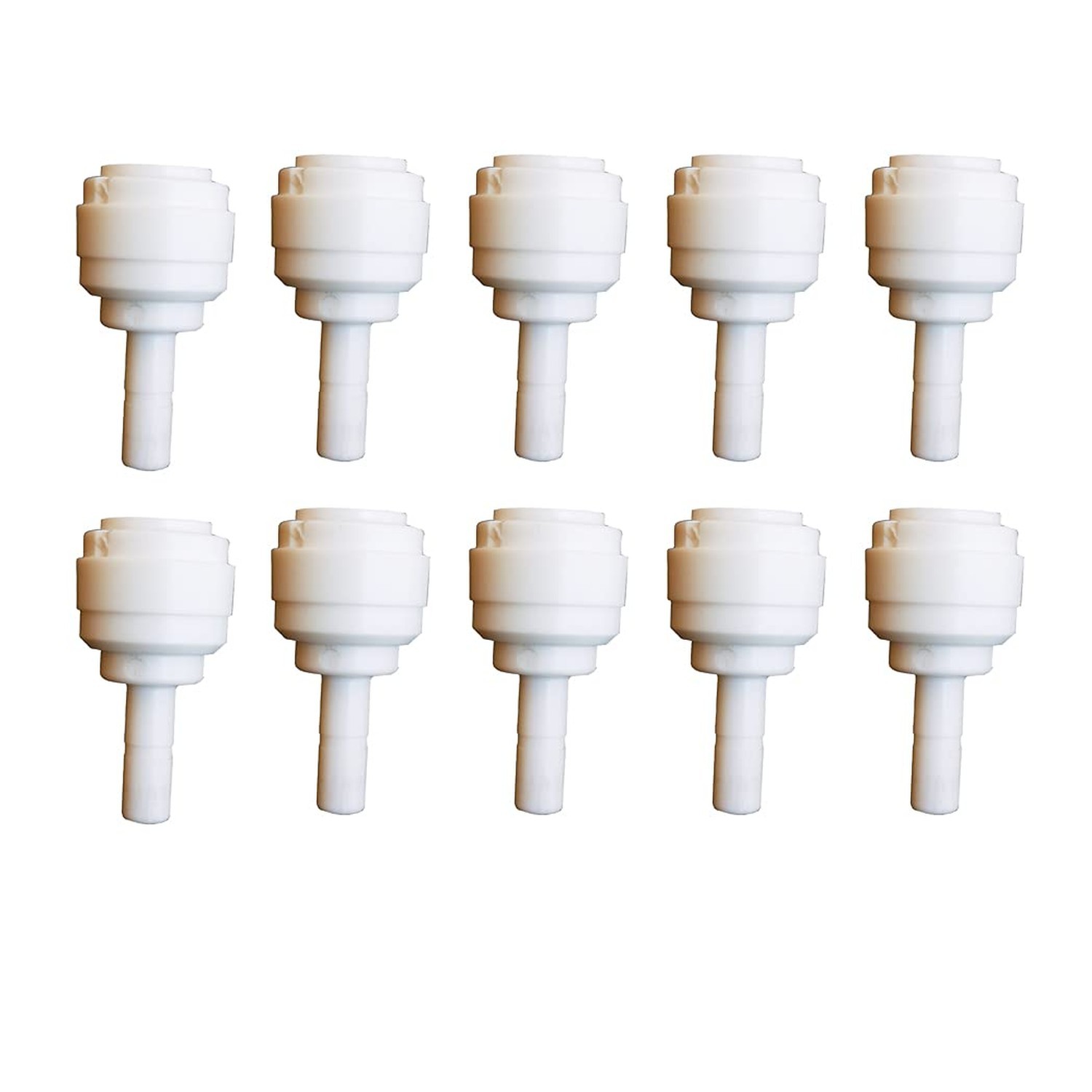 Malida Tube Fitting Straight Connector, 3/8" Tube OD x 1/4" Stem OD Push to C...