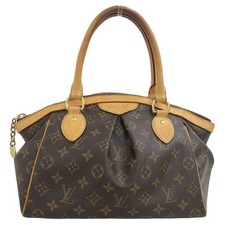 Duties incl. Auth LOUIS VUITTON M40143 Monogram Tivoli PM Handbag Brown LV F/S