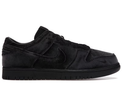 Nike Dunk Low Dover Street Market Triple Black Velvet