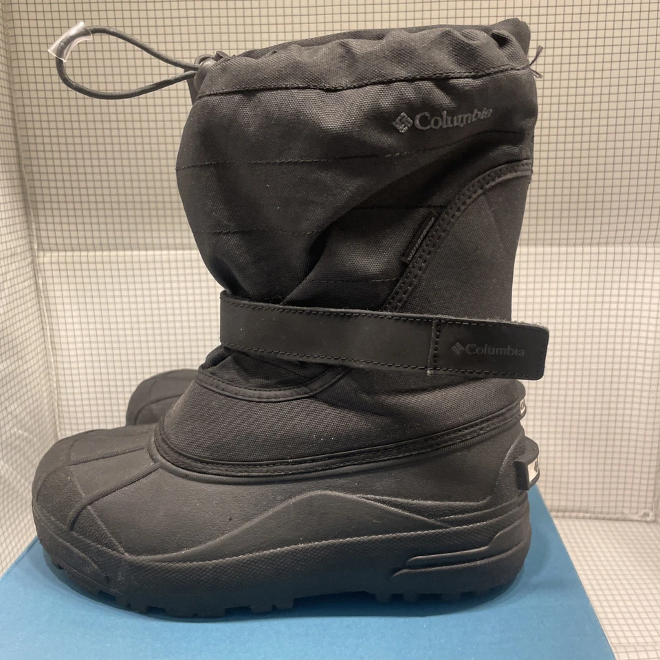 Columbia Powderbug Plus II Botas de Nieve Impermeables para Niños Negras 4 Usadas una vez Foto 3 de 4