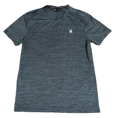 Spyder Active ProW-B Performance Shirt Blue Short Sleeve Athletic Tee M