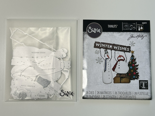 Sizzix Twig & Stump Die Set 666072 - New - Free Ship Thinlits Christmas Snowman - Picture 2 of 5