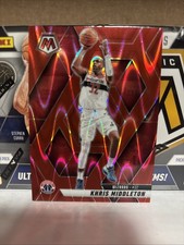 2024-2025 Panini Mosaic Khris Middleton Red Wave Prizm Numbered 004/299