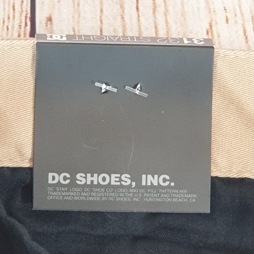 DC Worker Chino Hose Straight Fit Beige Arbeitshose Zip Fly W31 L32 - Bild 19 von 22