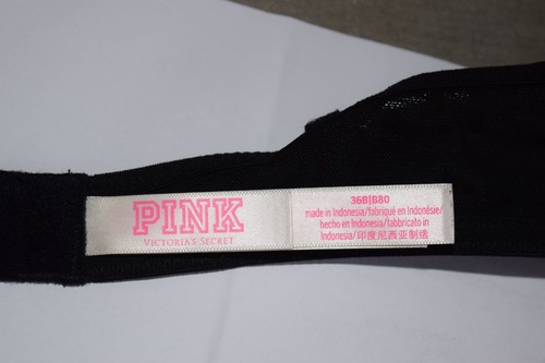 Pink Victoria's Secret Wear Everywhere Super Push-Up BH SCHWARZ Animal Print 36B - Bild 5 von 6