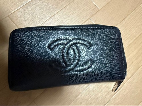 CHANEL Long Wallet Womens Leather Continental Luxury Designer Preowned Authentic