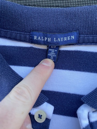 Polo Ralph Lauren Women’s Sz S Striped Blue White Shirt Dress Preppy BAWR - Picture 3 of 9