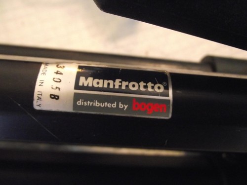 MANFROTTO (BOGEN) 3405B BLACK TRIPOD WITH 390 3 WAY PAN HEAD NO PLATE - Picture 4 of 7