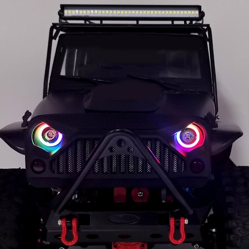 LED Lights Headlight Fit For Jeep Wrangler 1/10 RC Crawler Car DIY Modificat JJ - Picture 15 of 17