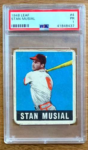 1948 Leaf - STAN MUSIAL #4 (RC) PSA!