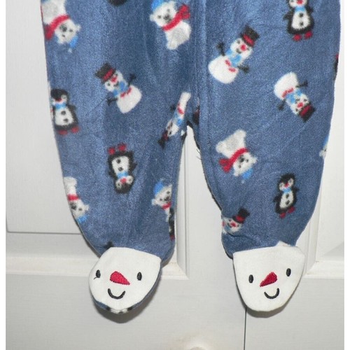 Koala Baby Langarm Plüsch Fleece Schneemann Pinguin Fuß Pullover blau Neu mit Karton $ 18 - Bild 3 von 5