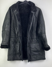 REAL SHEEPSKIN SHEARLING COAT UK Size 14 (US 10) Women`s Jacket Great Condition