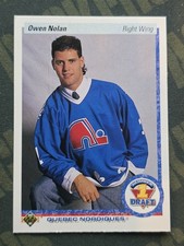 Owen Nolan 1990-91 Upper Deck #352 Quebec Nordiques Rookie Card RC. rookie card picture