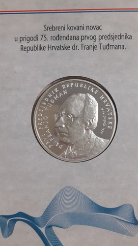 CROATIA 150 Kuna 1997 Silver Proof 'President Dr.Franjo Tudman' Mint Pack - Imagen 3 de 10