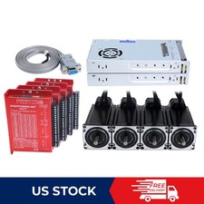 4 Axis Closed Loop Stepper Kit 425oz.in Nema 23 Motor &V2.0 Driver &Power Supply