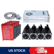 4 Axis Closed Loop Stepper Kit 425oz.in Nema 23 Motor &V2.0 Driver &Power Supply