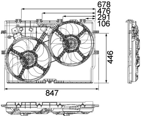 FAN ENGINE COOLING CFF 192 000P FOR FIAT DUCATO/Van/Platform/Chassis/Bus 3.0L - Picture 3 of 20