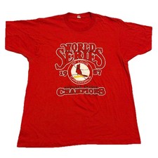 VTG St. Louis Cardinals 1987 T-Shirt Single Stitch USA Baseball Sports Fits Med