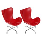  2Pcs Miniature Plastic DIY Chair Model Miniature Swivel Armchair Furniture Toy