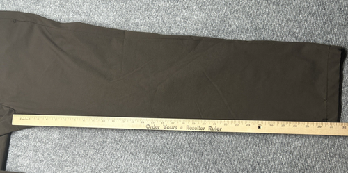 LRL Ralph Lauren Chino Pants Mens 34x32 Brown Solid Flat Front Stretch - Picture 9 of 16
