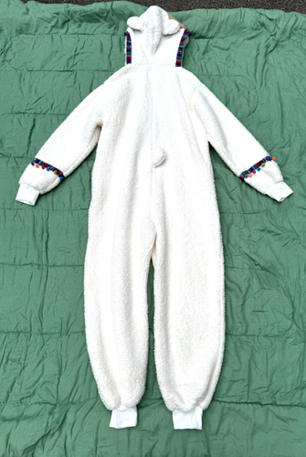 S307 - FUNZIEZ! - LLAMA Costume - ADULT Size M - by Silver/Lilly - Picture 3 of 17