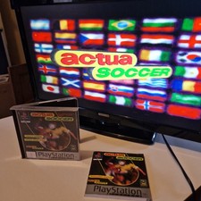 ebay® Auktion 326732621840 | Sony Ps1 Actua Soccer Disc, Hülle und Handbuch. Funktionstüchtig guter Zustand Thumbnail of ebay® auction 326732621840 | Sony Ps1 Actua Soccer Disc, Hülle und Handbuch. Funktionstüchtig guter Zustand