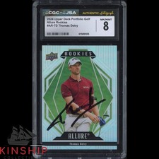 Thomas Detry signed 2024 Upper Deck Allure Golf Card JSA CGC Slab Auto C5830