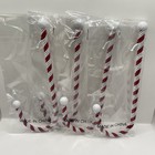 Haute Decor Candy Cane Christmas Stocking Holders Pack of 4 NEW