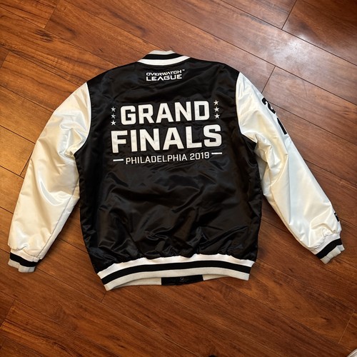 STARTER BLACK LABEL X OVERWATCH LEAGUE 2019 FINALS CHAMPION VARSITY JACKET SZ XL - Picture 9 of 20