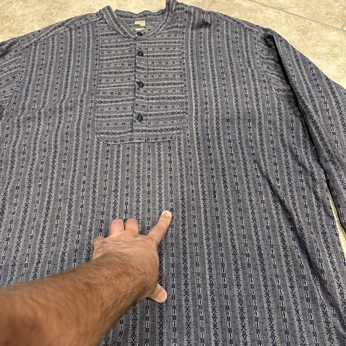 Wah Maker Herren XXL Western Trägershirt blau Pullover Frontier Banded Kragen - Bild 14 von 22