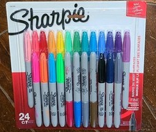 24CT SHARPIE - BOLD COLORS - FINE Permanent Markers Set  2097499 