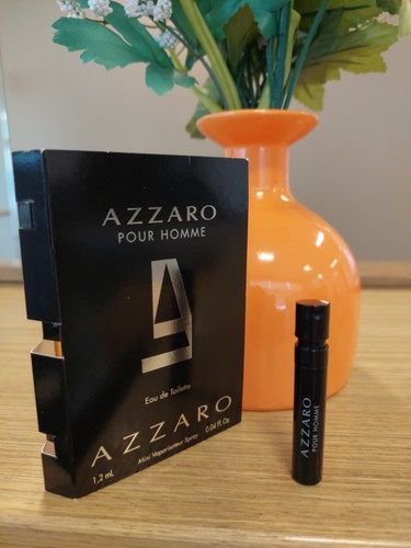 Azzaro "Azzaro pour homme" Men Eau de Toilette Sample 1.2ml/0.04oz Spray NIB - Picture 1 of 11