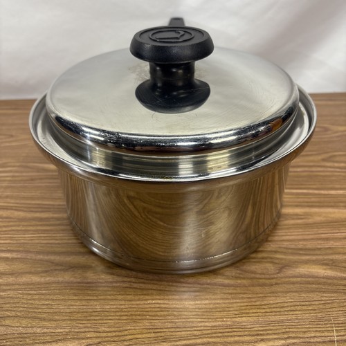 Vintage Lifetime Kochgeschirr Edelstahl T304 Soßenpfanne Topf und Deckel 2 Quart - Bild 8 von 23