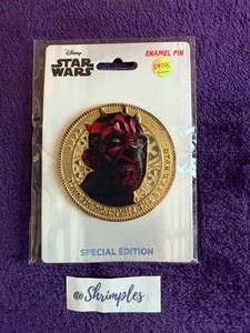 DISNEY PIN Pink A La Mode DARTH MAUL COIN SERIES Star Wars PALM LE 300