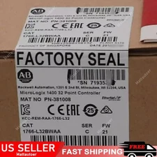Sealed 1766-L32BWAA SER C MicroLogix 1400 32 Point Controller US Free Tax