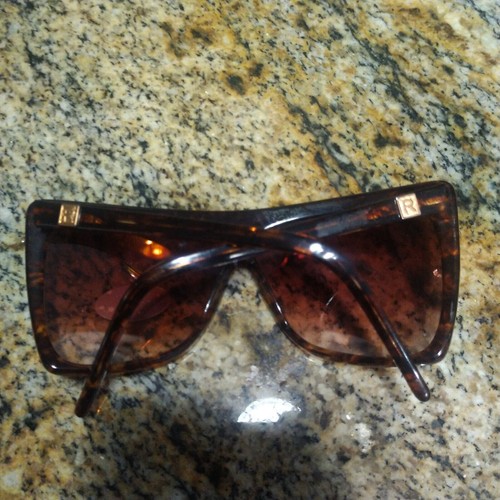 Vintage Rivera 2702 Oversized Square Sunglasses Retro 1970 100% UV Protection HK - Picture 11 of 12