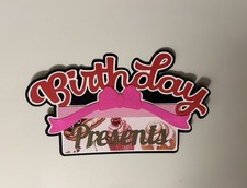 Birthday Presents Scrapbook Title Handmade Paper Pieced Card Accessory Die Cut