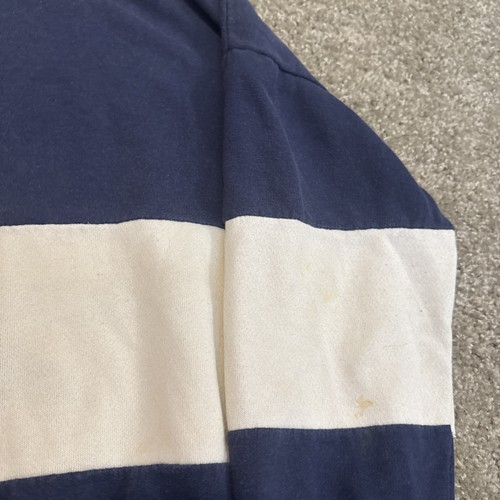 StarDancer Navy Blue White Color Block Vintage 80s Crewneck Sweatshirt Large - Picture 12 of 13