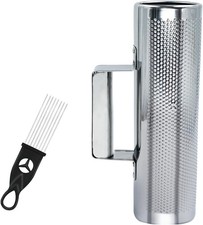 Guiro Stainless Steel Instrument 8" 3" Latin Percussion 3 x 8, Silver