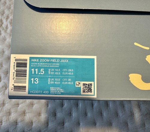 Travis Scott x Nike Zoom Field Jaxx Pale Ivory and Leche Blue Größe 45,5 - Bild 5 von 5
