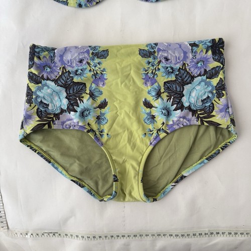 Seafolly Bikini Set Size 10 (Top And Bottom) Abstract Colourful Green Blue - Picture 2 of 17