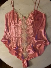 1980's Vintage high waist Bodysuit by Delicates Plus size L lingerie Teddy New