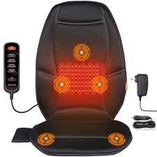 Back Massager for Chair, Vibration Massage Seat Cushion, Heated Seat Cover fo...