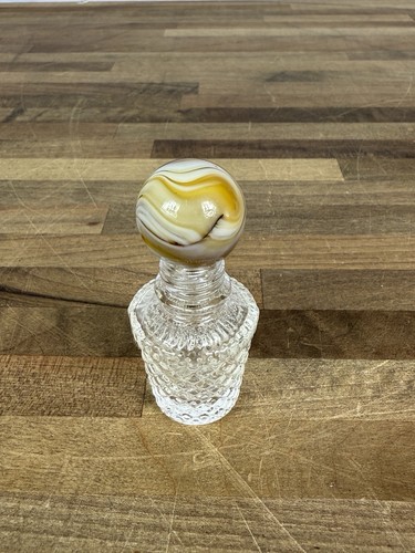 Vintage M.F. Christensen Honig Bernstein Wurzelbär Schlacke Glas Marmor 1,05 Zoll - Bild 6 von 11