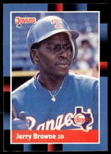 1988 Donruss Jerry Browne Texas Rangers #408