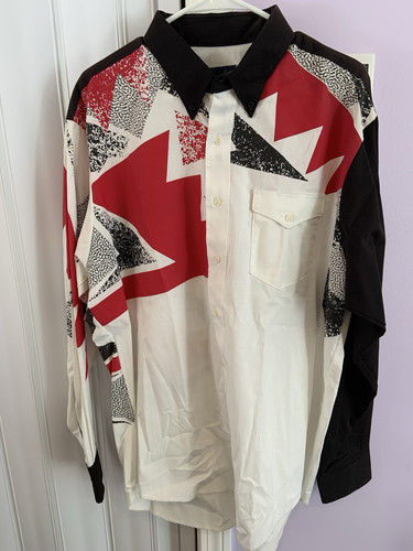 Vintage Wrangler Western Shirt Mens Size 17 1/2 X 36 Button Up 80’s NOS NWOT - Picture 1 of 9