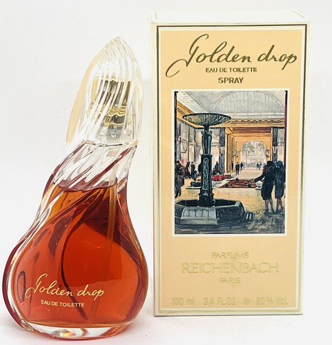 Perfume Golden Drop Reichenbach edt 100 ml/3,4 oz. Raro vintage 1980 ❤️ - Imagen 4 de 5