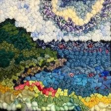 Sweet Bay 6" X 6" Primitive Rug Hooking Kit on Burlap/Deanne Fitzpatrick